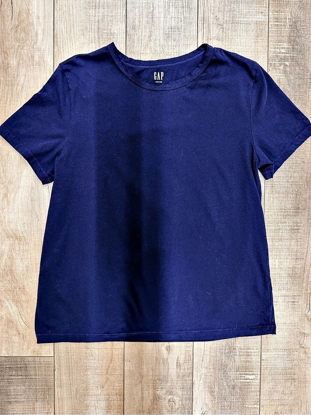 Gap Women’s Cotton Tee Blue Size Medium Tall
